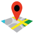icône carte de localisation du restaurant
