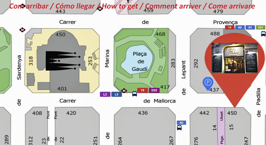 restaurant location map